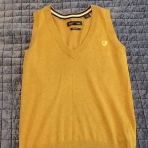 Ben Sherman mustard sweater vest